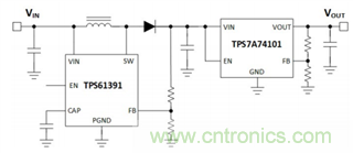 TPS61391升壓變換器，為電容麥克風提供48V超低噪聲幻象電源