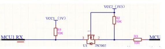 不同的電平信號的MCU如何進行串口通信？