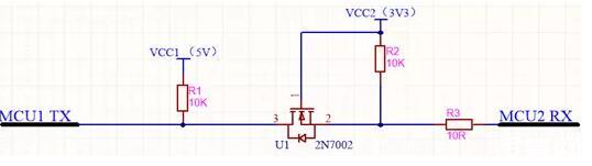 不同的電平信號的MCU如何進行串口通信？