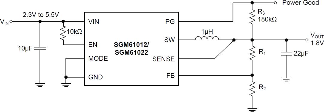 聖邦微超快瞬態響應的同步降壓轉換器SGM61012/SGM61022