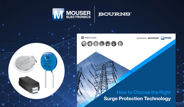 貿澤電子攜手Bourns推出全新電子書探討浪湧保護技術的設計挑戰