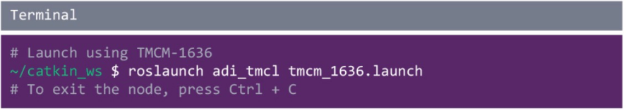 使用ROS1驅動程序來操控ADI Trinamic電機控製器