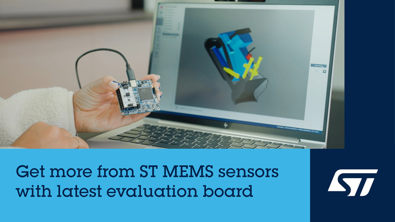 意法半導體升級傳感器評估板STEVAL-MKI109D，加快即插即用傳感模塊評估