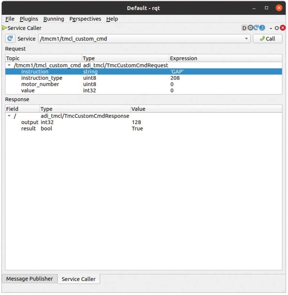 使用ROS1驅動程序來操控ADI Trinamic電機控製器