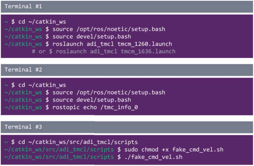 使用ROS1驅動程序來操控ADI Trinamic電機控製器