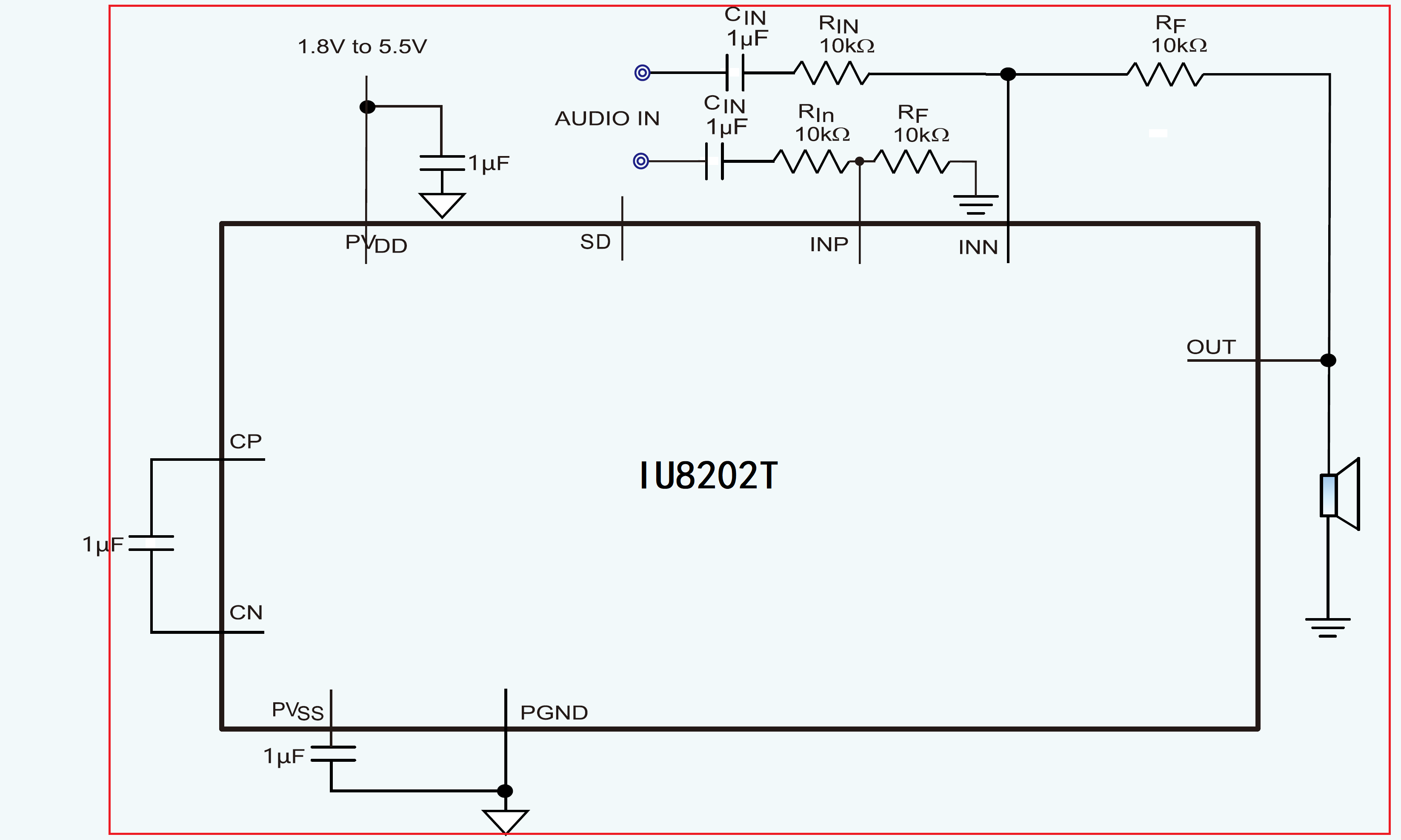 IU8202 適用於OWS耳機的無POP聲超低功耗400mW單聲道G類耳放IC方案