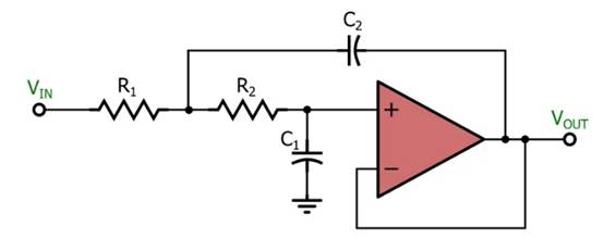 電感器輸出，運算放大器輸入：二階有源濾波器簡介