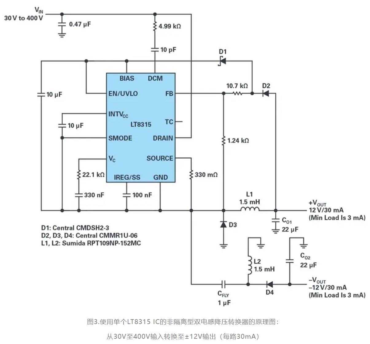 單個IC也能構建緊湊、高效的雙極性穩壓器