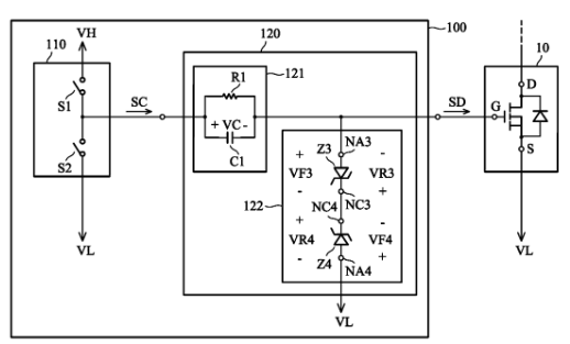 氮化镓柵極驅動專利：RC負偏壓關斷專利技術之台達電子篇