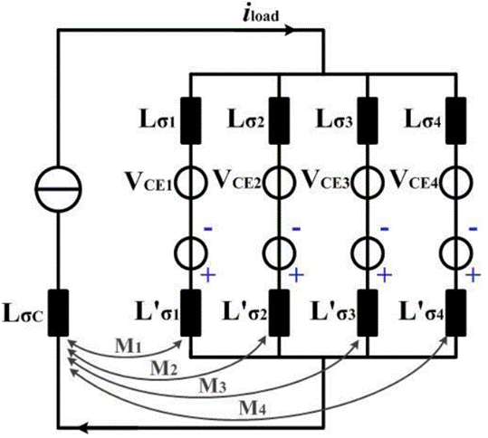 比較兩種並聯驅動方式對功率回路耦合特性分析