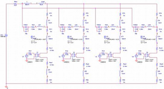 比較兩種並聯驅動方式對功率回路耦合特性分析