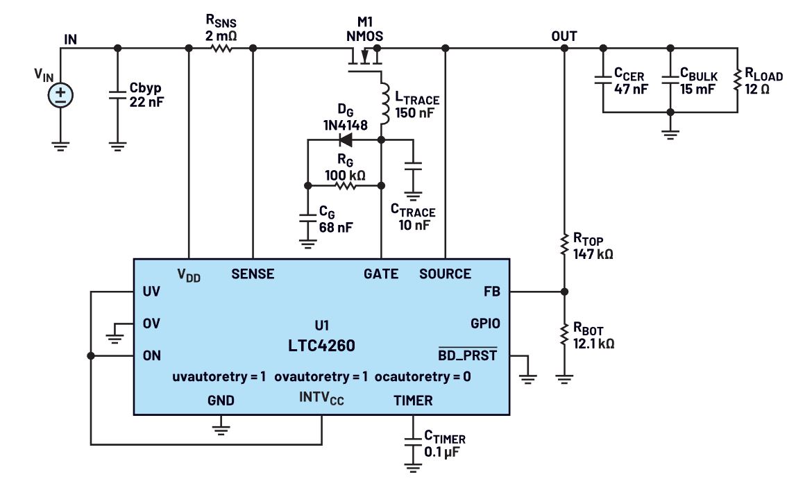 我的熱插拔控製器電路為何會振蕩？
