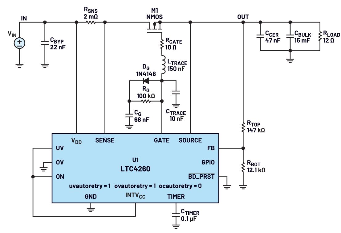 我的熱插拔控製器電路為何會振蕩？